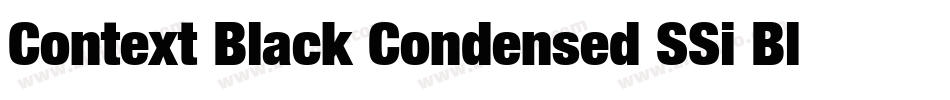 Context Black Condensed SSi Black Condensed Italic字体转换